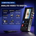 Portta VHS to Digital Converter, Video to Digital Recorder with Remote, Compatible with VHS, VCR, DVR, DVD, Cassette, Hi8, Mini DV Players, Camcorder, Gaming Consoles (Player not Included)