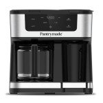 Pantrymade Deluxe 12-Cup Coffee Maker & Single Serve Brewer – Programmable, K-Cup Compatible, Adjustable Brew Size, Glass Carafe, Auto Shut-Off - Ideal for Home or Office