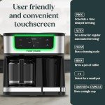 Pantrymade Deluxe 12-Cup Coffee Maker & Single Serve Brewer – Programmable, K-Cup Compatible, Adjustable Brew Size, Glass Carafe, Auto Shut-Off - Ideal for Home or Office