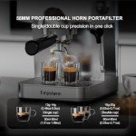 Empstorm 20 Bar Espresso Machine, Cold & Hot Brew Professional Expresso Coffee machines Cappuccino Machine with Steam Milk Frother, Stainless Steel Espresso Coffee Machine For Home and Office