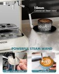 Hanrose Espresso Machine With Grinder, 20 Bar Espresso Machine with Milk Frother Steam Wand – All in One Espresso Maker, Espresso Machines for Home, Professional Cappuccino Latte Machine