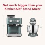 KitchenAid Semi Automatic Espresso Machine with Burr Grinder, 2.5L, Juniper, KES6551JP