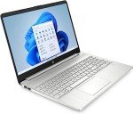 HP 2023 15'' HD IPS Laptop, Windows 11, Intel 4-Core Processor Up to 2.60GHz, 8GB SA RAM, 128GB SSD, HDMI, Super-Fast 6th Gen WiFi, Dale Silver (Renewed)