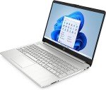 HP 2023 15'' HD IPS Laptop, Windows 11, Intel 4-Core Processor Up to 2.60GHz, 8GB SA RAM, 128GB SSD, HDMI, Super-Fast 6th Gen WiFi, Dale Silver (Renewed)