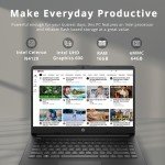 HP Stream 14" HD BrightView Laptop, Intel Celeron N4120 Processor, 16GB RAM, 64GB SSD, Intel UHD Graphics, 720p Webcam, WiFi, HDMI, Win 11 S, Black (Renewed)