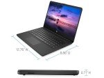 HP Premium 14-inch HD Laptop| Intel Celeron N4120 to 2.8GHz 8GB RAM 64GB SSD| Webcam Fast Charge Bluetooth HDMI USB-C Wi-Fi| Win 11 S with 1 Year MS 365| LIONEYE HDMI Cable| Black (Renewed)