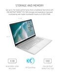 HP 17-inch Laptop, 11th Generation Intel Core i5-1135G7, Intel Iris Xe Graphics, 8 GB RAM, 256 GB SSD, Windows 11 Home (17-cn0025nr,Natural Silver) (Renewed)