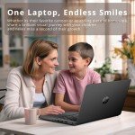 HP Stream 14" HD BrightView Laptop, Intel Celeron N4120 Processor, 16GB RAM, 64GB SSD, Intel UHD Graphics, 720p Webcam, WiFi, HDMI, Win 11 S, Black (Renewed)