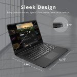 HP Stream 14" HD BrightView Laptop, Intel Celeron N4120 Processor, 16GB RAM, 64GB SSD, Intel UHD Graphics, 720p Webcam, WiFi, HDMI, Win 11 S, Black (Renewed)