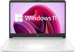 HP Stream 14inch HD Display, Intel Celeron Dual-Core Processor, 32GB DDR4 Memory, 128GB Storage (64GB eMMC+64GB Card),WiFi,Webcam,Bluetooth, Windows 11, Snow White (Renewed)