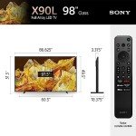 Sony 98 Inch 4K Ultra HD TV X90L Series: BRAVIA XR Full Array LED Smart Google TV with Dolby Vision HDR and Exclusive Features for The PlayStation® 5 XR98X90L- Latest Model