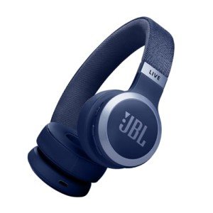 JBL Live 670NC - Wireless On-Ear Headphones with Adaptive Noise Cancelling with Smart Ambient, Up to 65H Battery Life with Speed Charge, Lightweight, Comfortable and Foldable Design (Blue)