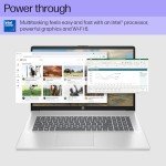 HP 17 inch Touchscreen Laptop Computer Business, MS Office 2024, 17.3" HD+ Display, 10-Core Intel 7-150U(up to 5.4 GHz), 64 GB RAM, 2 TB SSD, Backlit Keyboard, Wi-Fi 6, Windows 11 Pro, w/Accessories