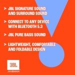 JBL Live 670NC - Wireless On-Ear Headphones with Adaptive Noise Cancelling with Smart Ambient, Up to 65H Battery Life with Speed Charge, Lightweight, Comfortable and Foldable Design (Blue)
