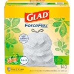 Glad ForceFlex Tall Kitchen Trash Bags, 13 Gallon, Gain Original, 140 Count (Package May Vary)