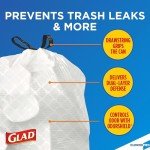CloroxPro Glad ForceFlex 13 Gallon Tall Kitchen Drawstring Trash Bags, 100 Count (Package May Vary)