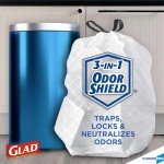 CloroxPro Glad ForceFlex 13 Gallon Tall Kitchen Drawstring Trash Bags, 100 Count (Package May Vary)