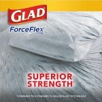 Glad Tall Kitchen Drawstring Trash Bags - Odorshield 13 Gallon White Trash Bag, Febreze Fresh Clean, 110 Count