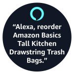 Amazon Basics Scented Trash Bags, Tall Kitchen Drawstring, Clean Fresh Scent, 13 Gallon, 200 Count, Pack of 1