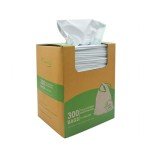 TYPLASTICS 300 Count 13 Gallon Tall Kitchen Drawstring Trash Bags, GRS Compliant, Eco-Friendly Recycled Material