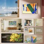 Hisense 75-Inch Class QLED 4K S7N CanvasTV Series Dolby Vision HDR Google Smart TV (75S7N, 2025 Model) - 144Hz, Art Mode, Anti-Glare Panel, Hi-Matte Display, UltraSlim Wall Mount & Frame Included