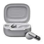 JBL Live Beam 3 - True wireless noise-cancelling stick-closed earbuds, 48Hrs total playback, Wireless Charging, 6 Mics for perfect calls, Multi-point connection, IP55 waterproof and dustproof (Silver)