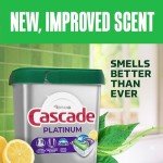 Cascade Platinum Lemon Dishwasher Pods - 59 Count