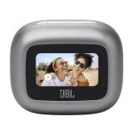 JBL Live Beam 3 - True wireless noise-cancelling stick-closed earbuds, 48Hrs total playback, Wireless Charging, 6 Mics for perfect calls, Multi-point connection, IP55 waterproof and dustproof (Silver)