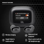 JBL Live Buds 3 - True Wireless Noise-Cancelling Bud-Type Earbuds, 40Hrs Total Playback, Wireless Charging, 6 Mics for Perfect Calls, Multi-Point Connection, IP55 Waterproof and dustproof (Silver)