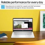 HP 2025 New Student Business Laptop, Intel N150 CPU(Beats N4120), 14 Inch LED Screen, 16GB RAM, 384GB Storage(128GB UFS+256GB MSD), Wi-Fi 6, Copilot AI, Office Pro Lifetime, Windows 11 Pro,w/Mouse