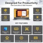 Dell Latitude 5550 5000 Business Laptop Computer, 16GB DDR5 RAM, 512GB PCIe SSD, Intel 12-Core Ultra 5 135U (Beat i7-1355U), 15.6" FHD, WiFi 6, Thunderbolt 4, Backlit KB, Fingerprint Reader, Win11 Pro