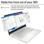 HP 2025 New Student Business Laptop, Intel N150 CPU(Beats N4120), 14 Inch LED Screen, 16GB RAM, 384GB Storage(128GB UFS+256GB MSD), Wi-Fi 6, Copilot AI, Office Pro Lifetime, Windows 11 Pro,w/Mouse
