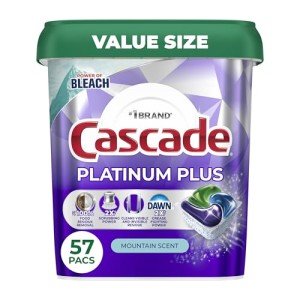 Cascade Platinum Plus Dishwasher Pods - 57 Count
