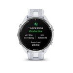 Garmin Forerunner® 965 Running Smartwatch, Colorful AMOLED Display, Training Metrics and Recovery Insights, Whitestone and Powder Gray