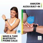 Amazfit Bip 5 Smart Watch 46mm, GPS, Amazon Alexa Built-in, Bluetooth Calling, 10-Day Battery, Heart-Rate & VO2 Max, Sleep Health Monitoring, AI Fitness Tracker App, for Android & iPhone, Pastel Pink