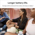 Google Pixel Watch 2 (Previous Model) with the Best of Fitbit - Heart Rate Tracking, Stress Management, Safety Features - Android Smartwatch - Champagne Gold Aluminum Case - Hazel Active Band - Wi-Fi