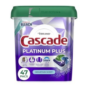 Cascade Platinum Plus Dishwasher Pods - 47 Count