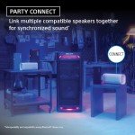 Sony ULT Field 5 Wireless Portable Bluetooth Speaker, IP67 Waterproof, Dustproof, and Rustproof with Enhanced Bass, 25 Hour Battery, 360° Party Light, and Shoulder Strap (SRSULT50B), Black