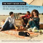 Sony ULT Field 3 Wireless Portable Bluetooth Speaker, IP67 Waterproof, Dustproof, Rustproof, and Shockproof with Enhanced Bass, 24 Hour Battery and Shoulder Strap (SRSULT30B), Black