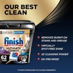 Finish Ultimate Infinity Shine Dishwasher Pods, 62 Count