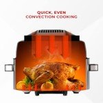 CUCKOO CAFG-A0601S Countertop Air Grill | Air Grill, Air Fry, Roast, Bake & Broil, Easy to Clean, Dishwasher Safe Accessories, Recipe Book Included, Stainless Steel