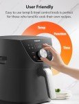 Toshiba 5.5QT Air Fryer with Heat-Q Technology, Quick and Easy Meals, 8 Preset Menus and Menu-IQ Function, 1-Degree Fahrenheit Precision, 90% Less Oil, Double-Sided Handles