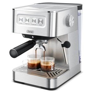 Gevi 20 Bar Espresso Machine High Pressure with Milk Frother Steam Wand,Compact Super Automatic EspressoMachines,Cappuccino,Latte Maker for Home,Stainless Steel Espresso Maker, Gift for Dad or Mom