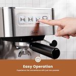 Gevi 20 Bar Espresso Machine High Pressure with Milk Frother Steam Wand,Compact Super Automatic EspressoMachines,Cappuccino,Latte Maker for Home,Stainless Steel Espresso Maker, Gift for Dad or Mom