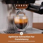 Gevi 20 Bar Espresso Machine High Pressure with Milk Frother Steam Wand,Compact Super Automatic EspressoMachines,Cappuccino,Latte Maker for Home,Stainless Steel Espresso Maker, Gift for Dad or Mom