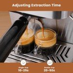 Gevi 20 Bar Espresso Machine High Pressure with Milk Frother Steam Wand,Compact Super Automatic EspressoMachines,Cappuccino,Latte Maker for Home,Stainless Steel Espresso Maker, Gift for Dad or Mom