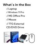 HP 17.3" Laptop Computer for Business and Students - AMD Ryzen 5 7430U, 300 Nits IPS Display, Webcam, Wi-Fi 6, Windows 11 Pro & Office Pro Lifetime, with External CD/DVD Drive, 32GB RAM + 1TB SSD