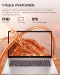 HP 17.3" Laptop Computer for Business and Students - AMD Ryzen 5 7430U, 300 Nits IPS Display, Webcam, Wi-Fi 6, Windows 11 Pro & Office Pro Lifetime, with External CD/DVD Drive, 32GB RAM + 1TB SSD