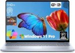 Dell Inspiron 16 Touchscreen Premium Laptop - 16" FHD Display, AMD Ryzen 7-8840U, Backlit Keyboard, Fingerprint Reader, w/DVD Drive, Win11 Pro, Lifetime MS Office (32GB RAM DDR5| 1TB SSD)