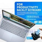 Dell Inspiron 16 Touchscreen Premium Laptop - 16" FHD Display, AMD Ryzen 7-8840U, Backlit Keyboard, Fingerprint Reader, w/DVD Drive, Win11 Pro, Lifetime MS Office (32GB RAM DDR5| 1TB SSD)